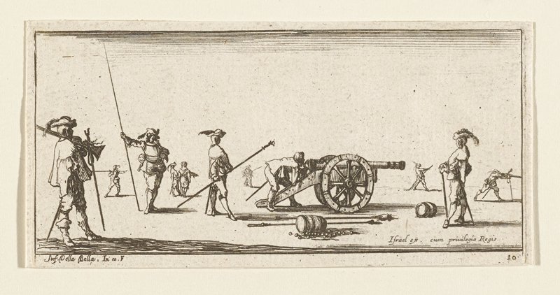 Plate 10, Stefano della Bella, 17th century