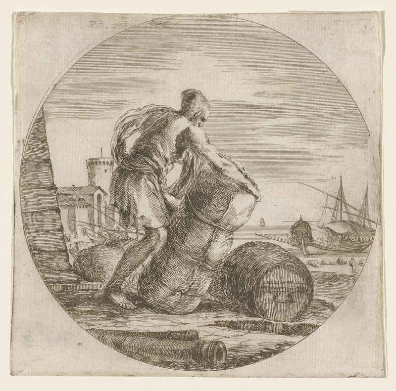 The Galley Slave, Stefano della Bella, 17th century