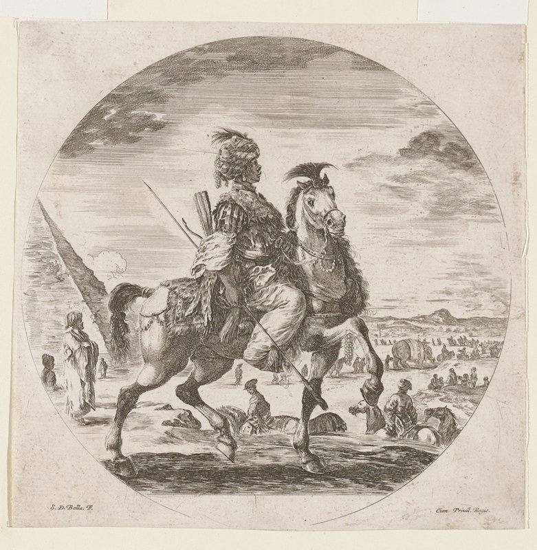 A Horseman, Stefano della Bella, c. 1651