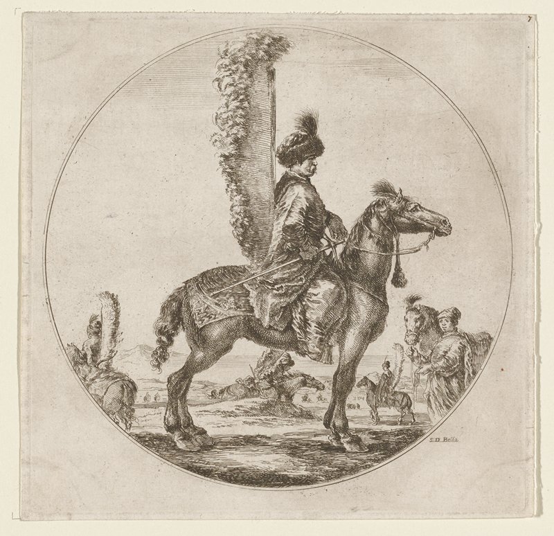 A Polish Hussar, Stefano della Bella, 17th century
