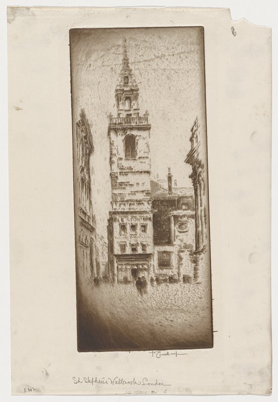 St. Stephen's, Walbrook, Joseph Pennell, 1906