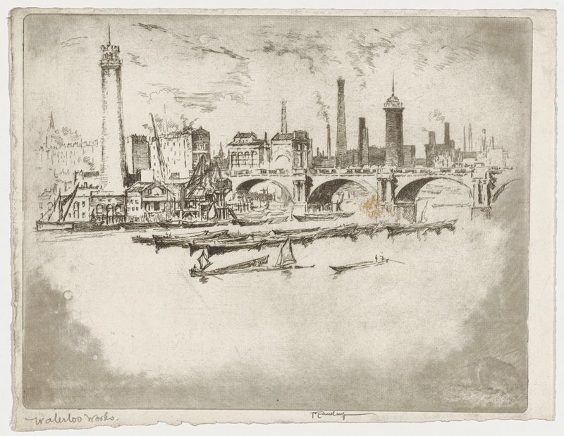 Waterloo Towers, Joseph Pennell, 1906