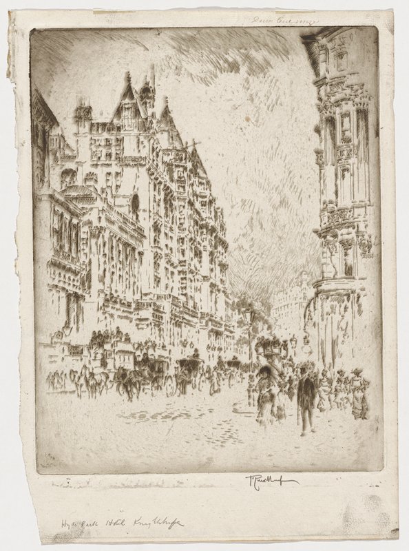 Knightsbridge, Joseph Pennell, 1906
