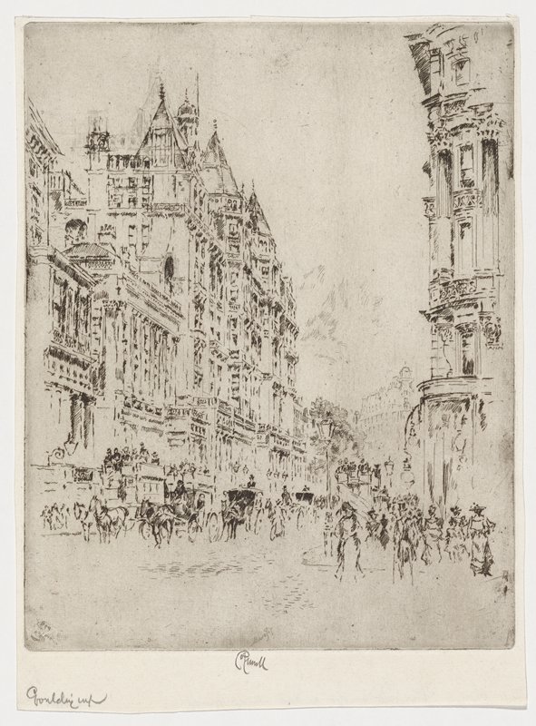 Knightsbridge, Joseph Pennell, 1906