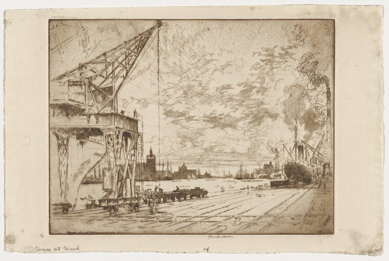 Venice at Work, Joseph Pennell, 1911