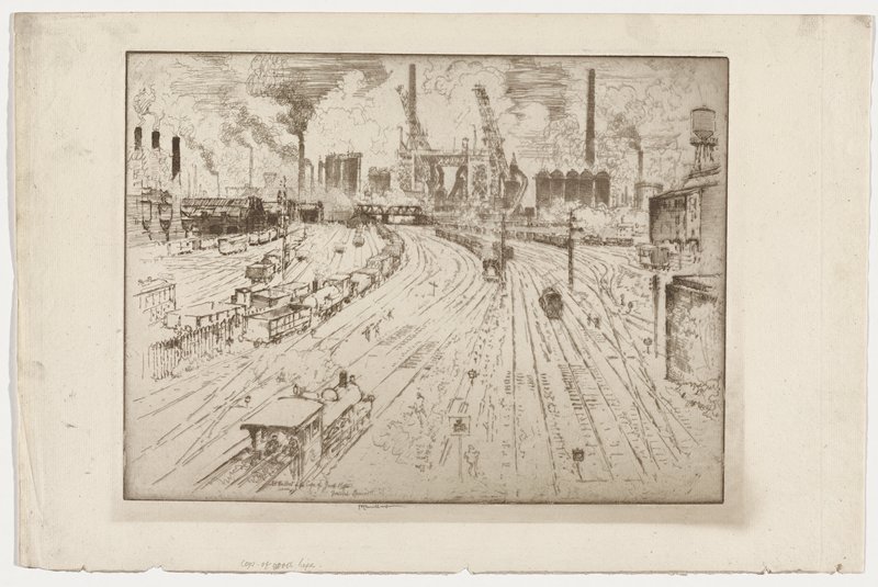 Tracks, Oberhausen, Joseph Pennell, 1910