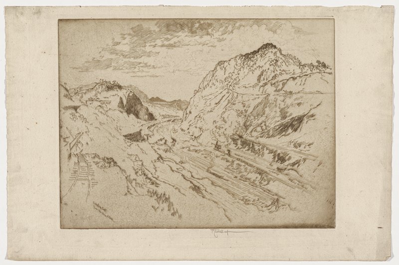 Culebra Cut, Panama, Joseph Pennell, 1912