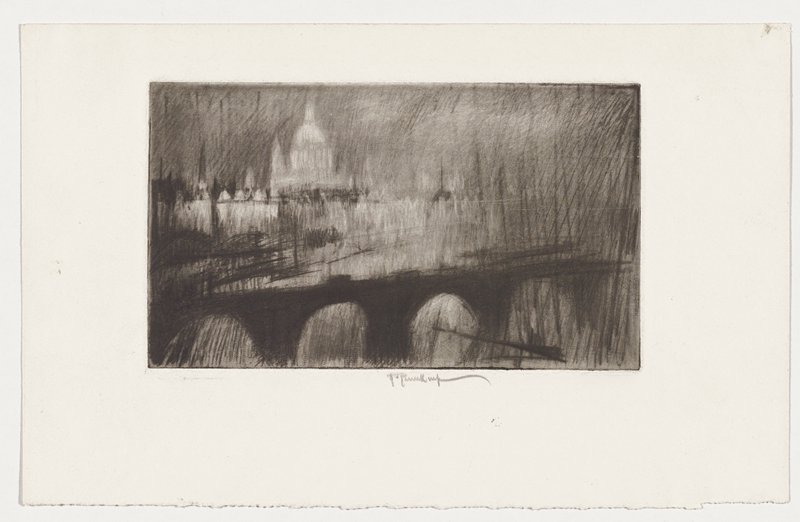 Waterloo Bridge, Joseph Pennell, c. 1915–18