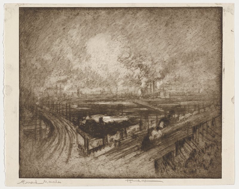 Rail Scape, Joseph Pennell, 1919