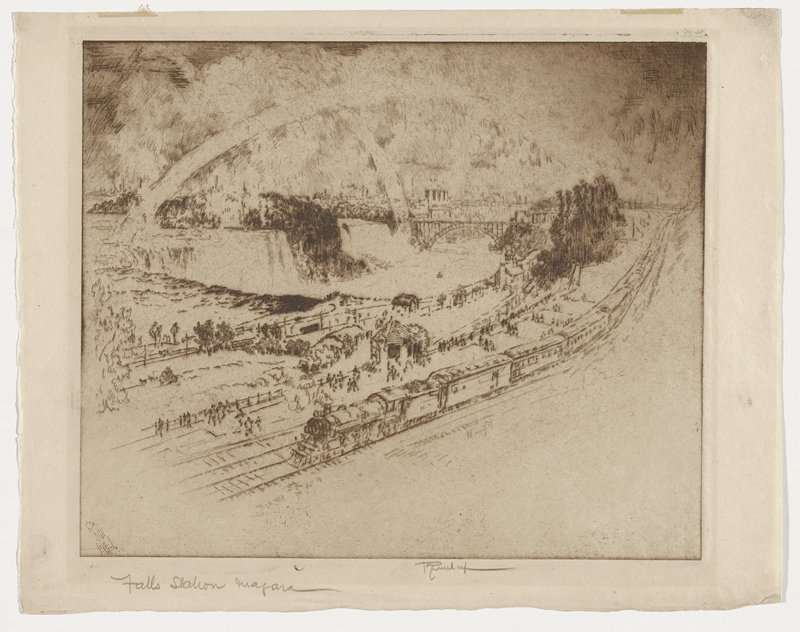Falls Station, Niagara, Joseph Pennell, 1919
