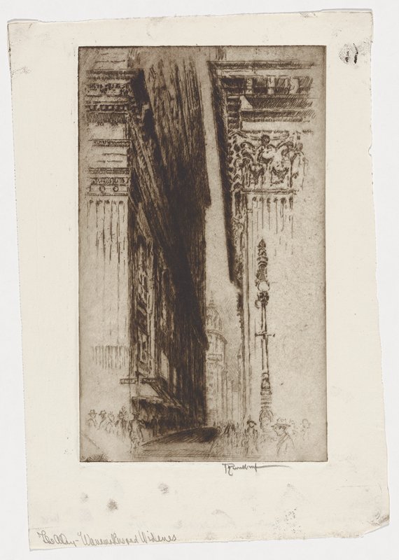 The Cavern, Philadelphia, Joseph Pennell, 1920
