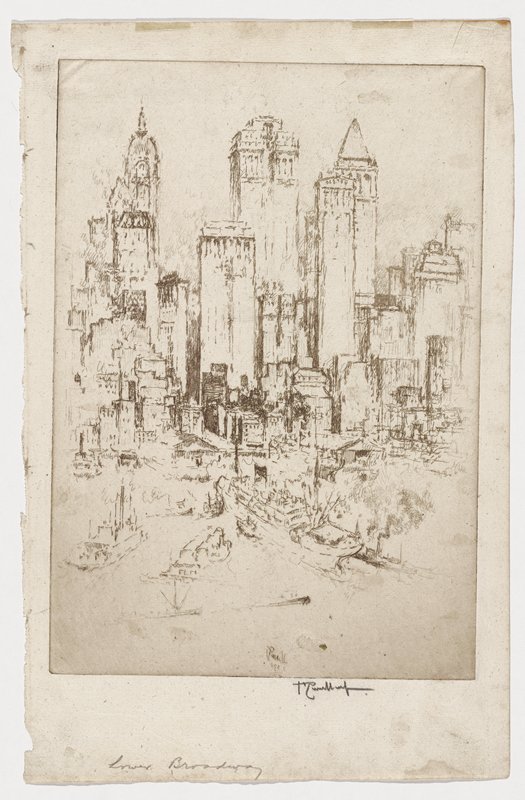 The Three Towers, Joseph Pennell, 1921