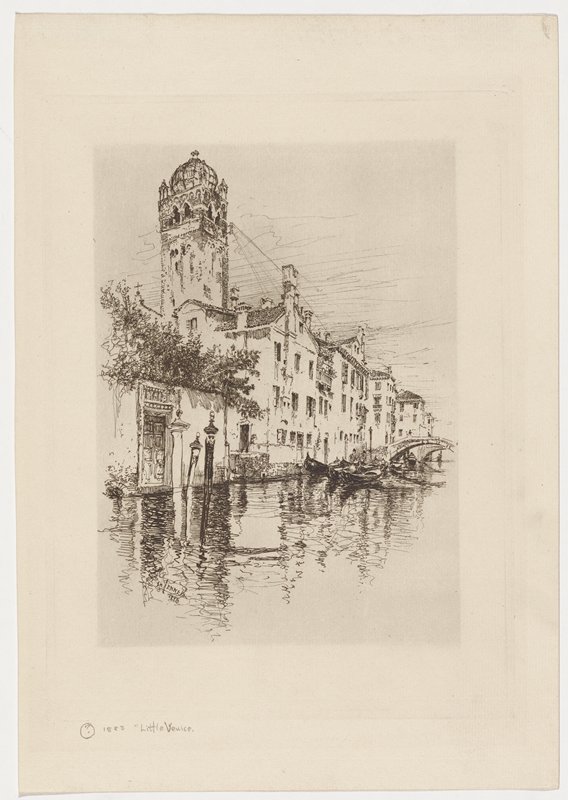 Little Venice, Joseph Pennell, 1883