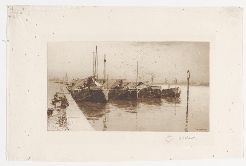 Dutch Market Boats, Charles Adams Platt, 1888