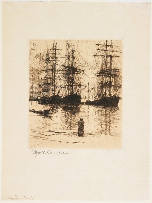 Shipping, Venice, Otto H. Bacher, 1879–80