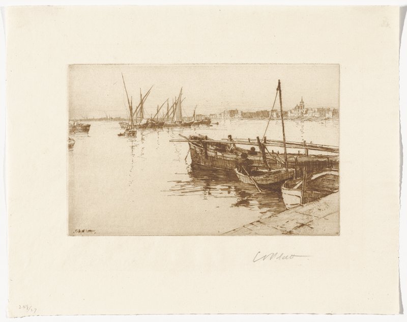 Harbor of Naples, Charles Adams Platt, 19th century