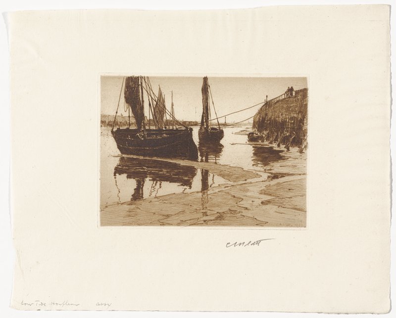Low Tide, Honfleur, Charles Adams Platt, 1887