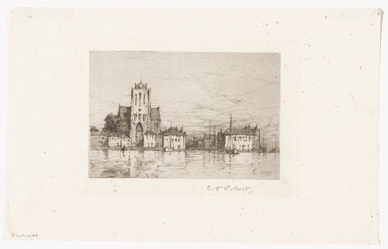 Dordrecht from the Maas, Charles Adams Platt, 1884