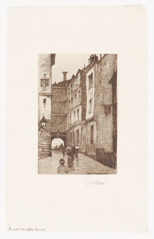 Inner Temple Lane, Charles Adams Platt, 19th century