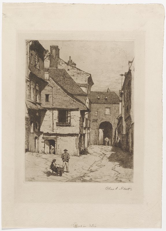 Street in Vitré, Charles Adams Platt, 19th century