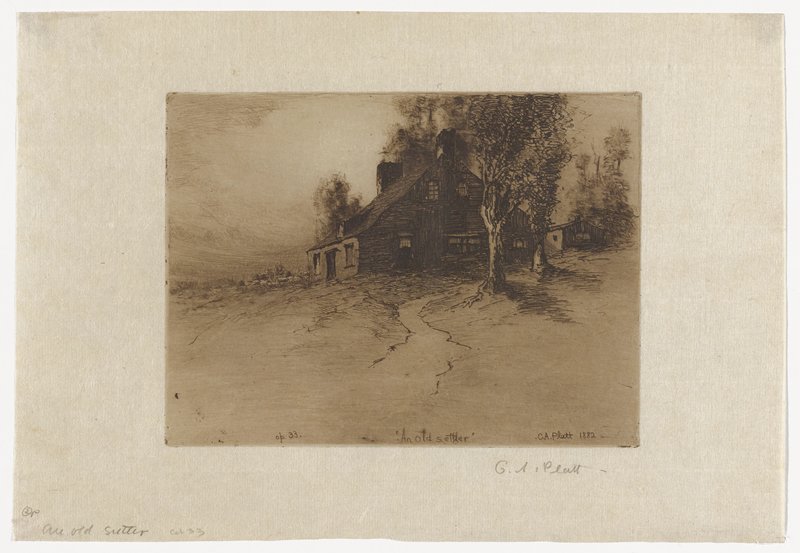 An Old Settler, Charles Adams Platt, 1882