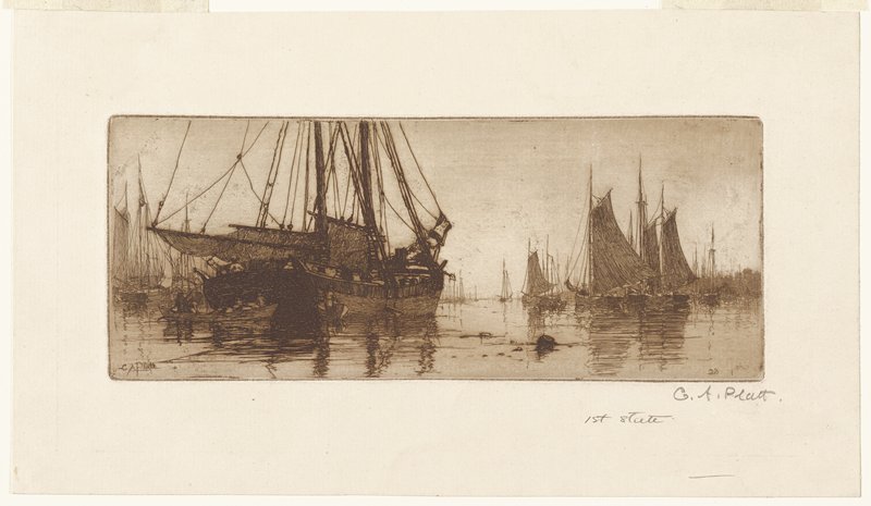 Fishing Boats, Charles Adams Platt, 19th century