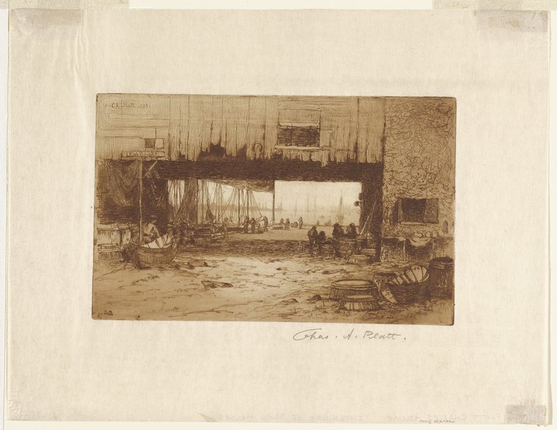 Interior of Fish Houses, Charles Adams Platt, 19th century