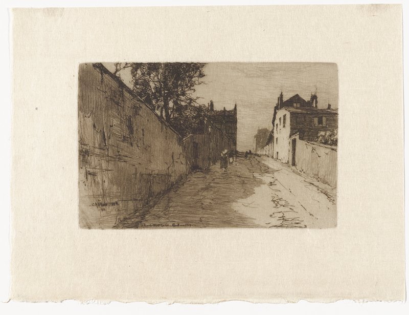 Rue du Mont Cenis, Montmartre, Charles Adams Platt, 1884