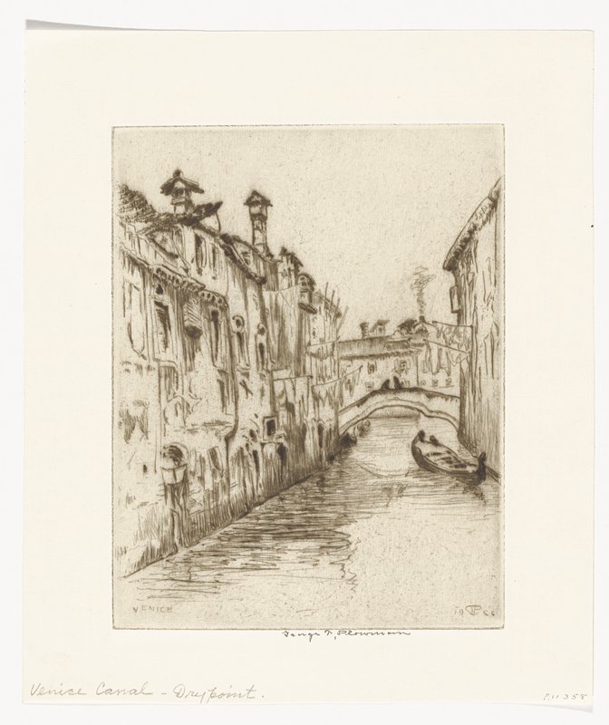 Venice Canal, George Taylor Plowman, 19th century