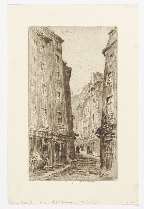 Latin Quarter, Paris, George Taylor Plowman, 19th century
