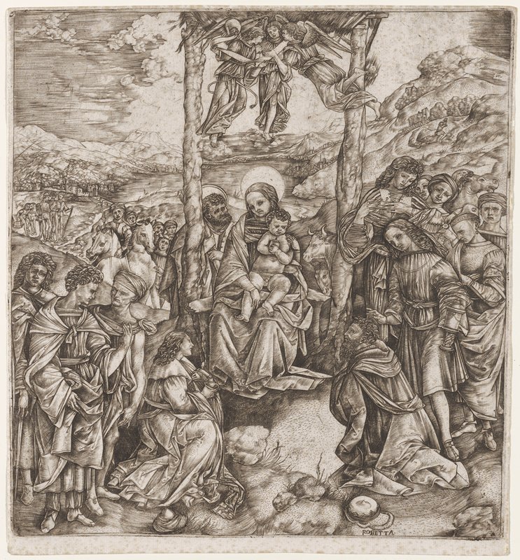 Adoration of the Magi, Robetta, 15th century