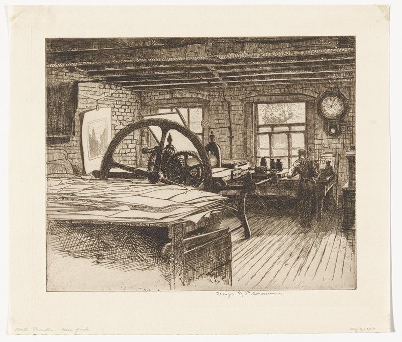 Plate Printer, George Taylor Plowman, 19th century