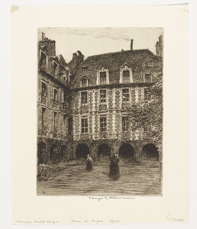 Maison Victor Hugo, Place de Vosges, Paris, George Taylor Plowman, XIX век