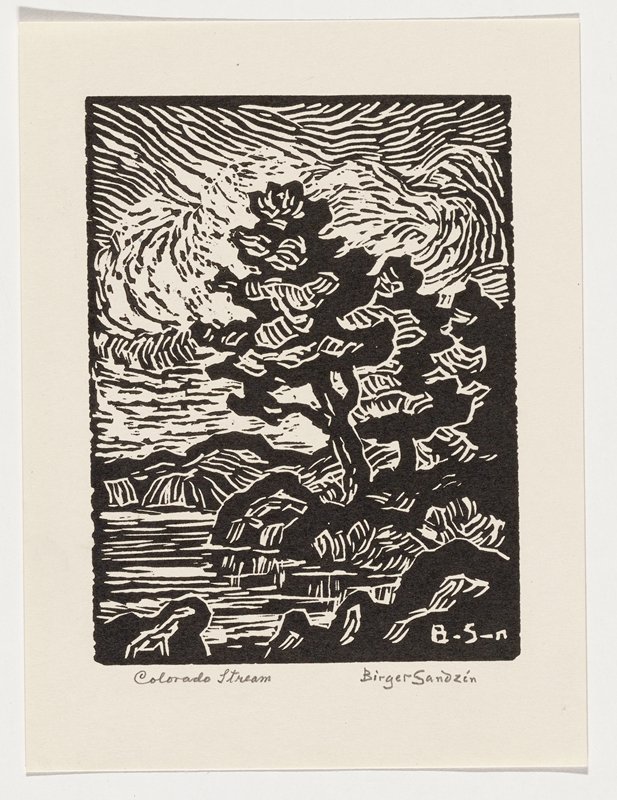 Colorado Stream, Birger Sandzén, 1952