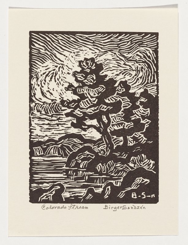 Colorado Stream, Birger Sandzén, 1952