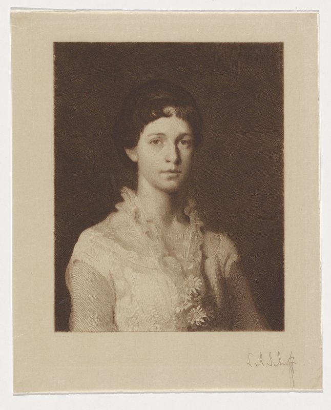 Portrait of a Young Lady, Stephen Alonzo Schoff, 19th century