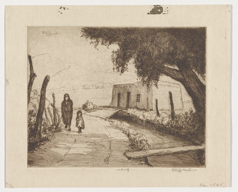 The Acequia Madre, Santa Fe, Will (William) Shuster, 1927