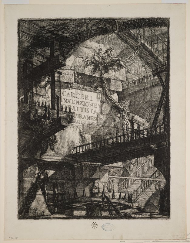 Title plate from Carceri d'Invenzione, Giovanni Battista Piranesi