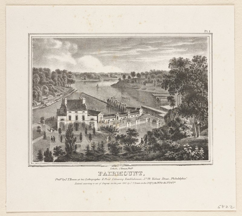 Fairmount, Philadelphia, John T. Bowen, 1840
