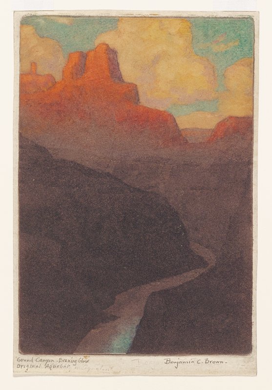 Grand Canyon - Evening Glow, Benjamin C. Brown, 19th century