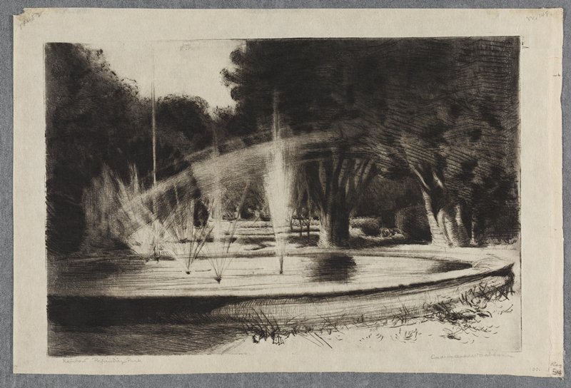 Rainbow, Porferio Diaz Park, Cadwallader Washburn, 19th century