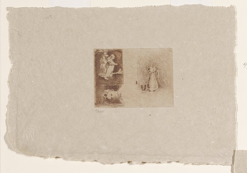 Three Studies, Søren Emil Carlsen, 19th century