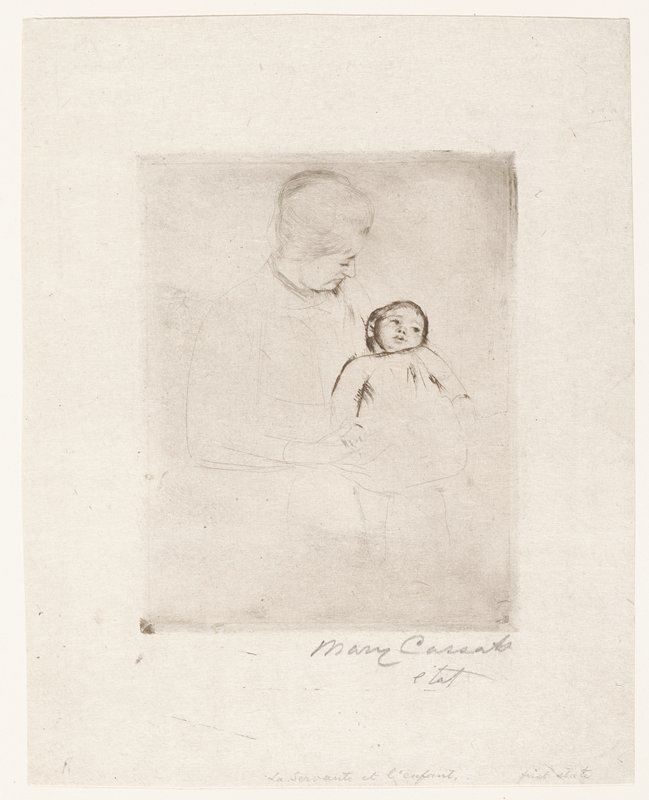Solicitude, Mary Cassatt, c. 1889