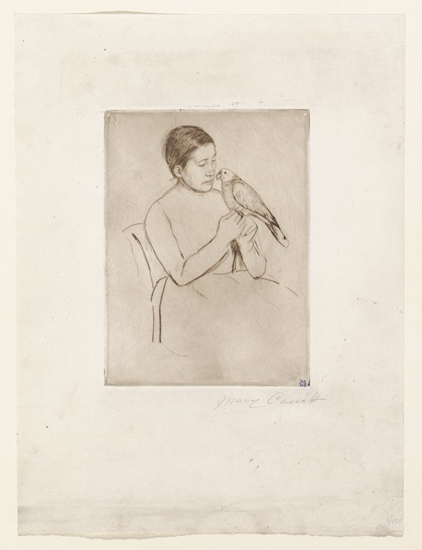 The Parrot, Mary Cassatt, 1891