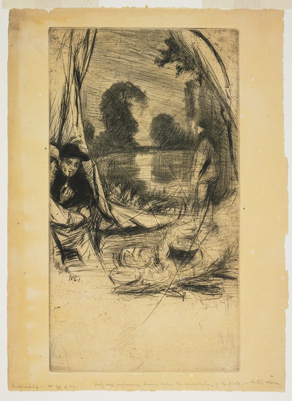 Encamping, James Abbott McNeill Whistler, 1861