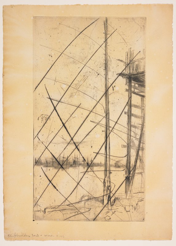 Shipbuilder's Yard, James Abbott McNeill Whistler, 19th century