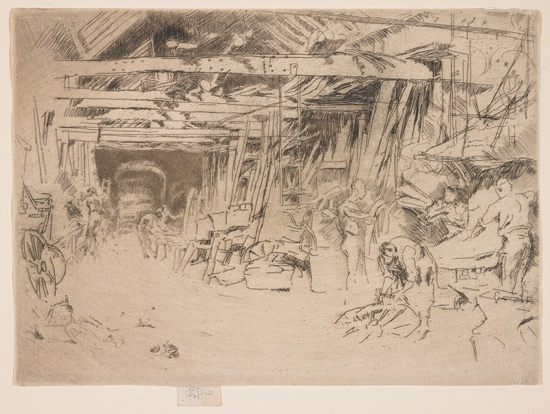 Wheelwright from The Second Venice Set, James Abbott McNeill Whistler, 1879–80