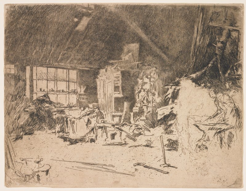 The Smithy, James Abbott McNeill Whistler, c. 1880