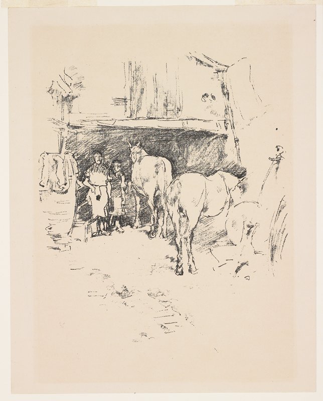 The Smith's Yard, James Abbott McNeill Whistler, 1895