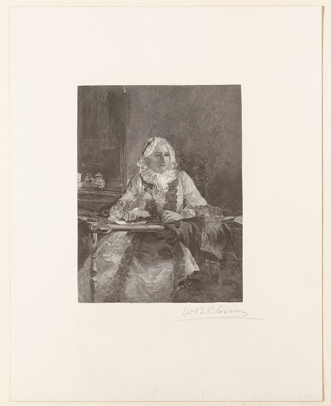 Lady with a Lace Cap, William B. Closson, 19th century